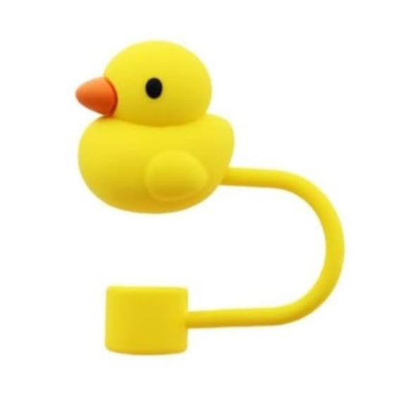 Straw Toppers Emoji Set Cook with Color reusable piece silicone - Picture 3 of 8